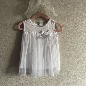 Toddler Girl White Formal Tunic